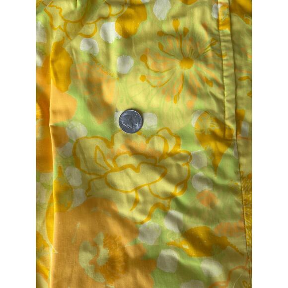 Vintage 70s Lilly Pulitzer Yellow Floral Skirt with Braid waist 27" - Picture 7 of 7